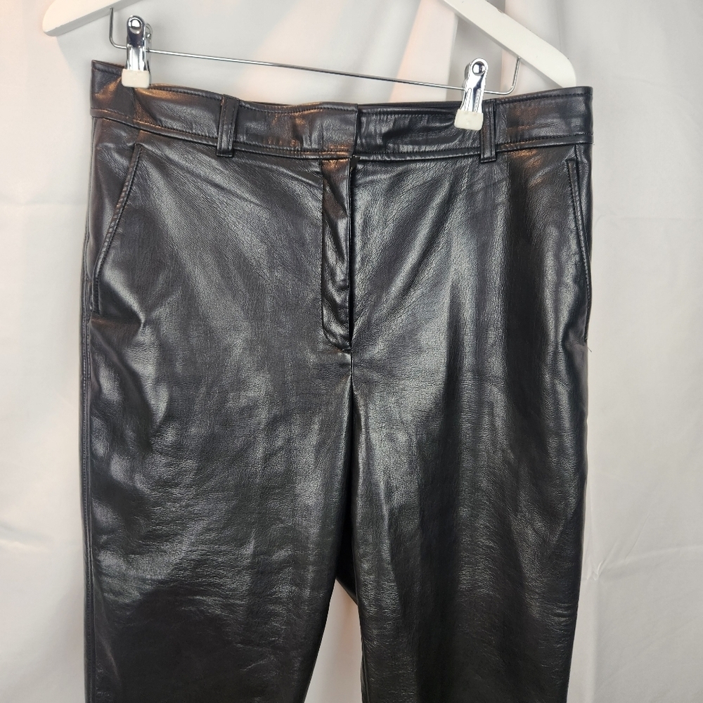 Aritzia Babaton Melina faux leather pants size 12 in EUC - Picture 5 of 15
